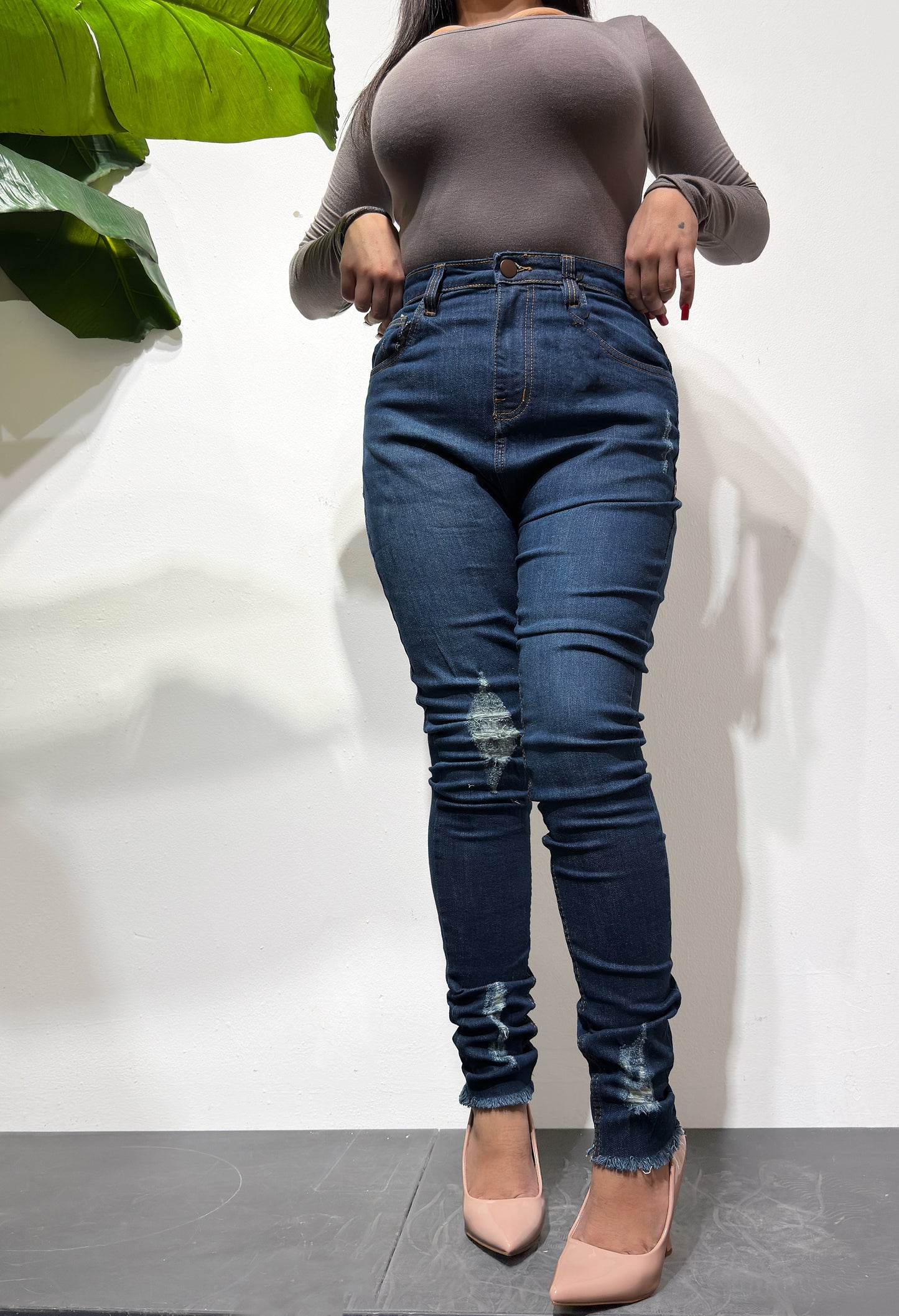 JEANS SKINNY DESTROY