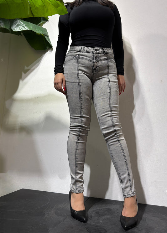 JEANS SKINNY GREY